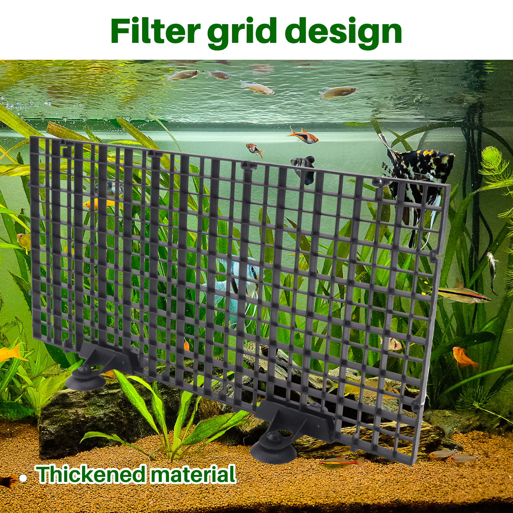 Tank Divider Mesh - Premium-Aquarium Divider Tray Plastic Mesh Aquarium
