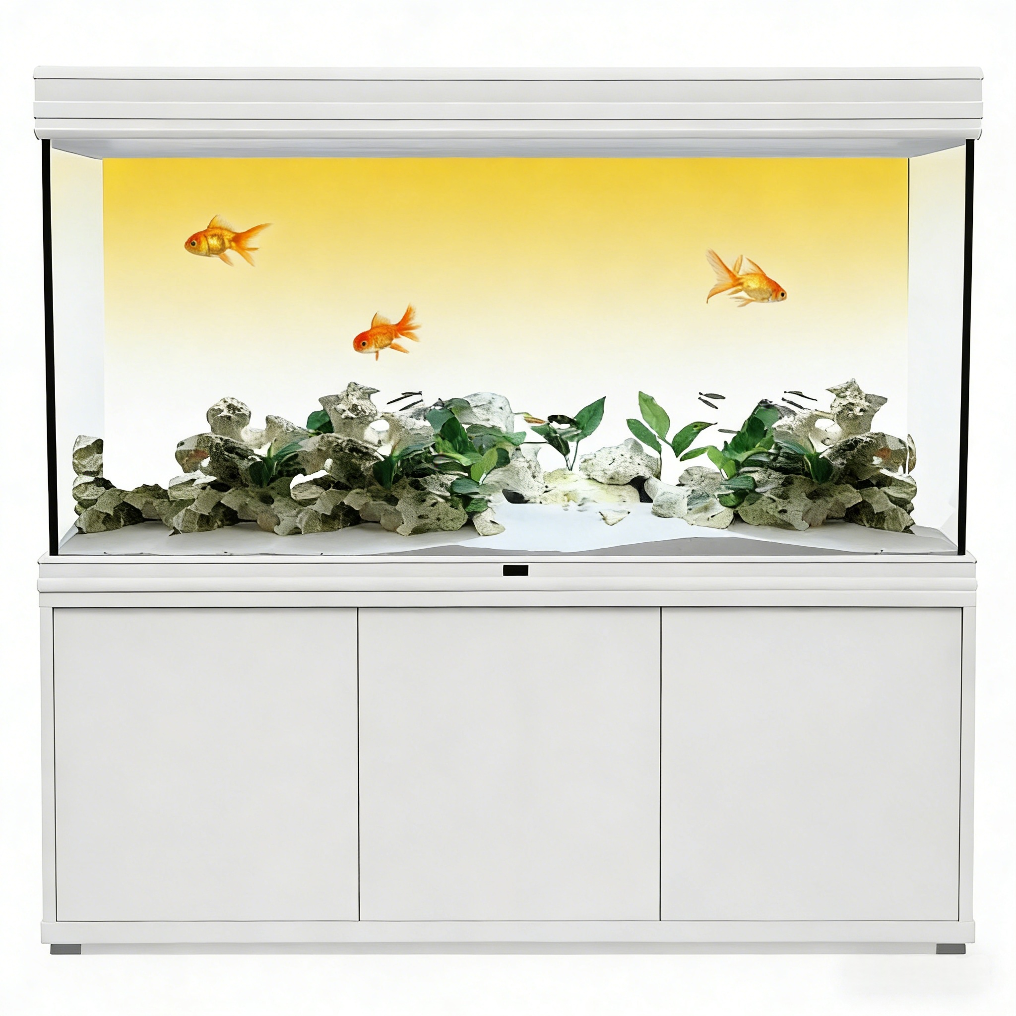 Yellow and White Gradient, Fis – Aquarium Fish Yellow Bewertung und Preis