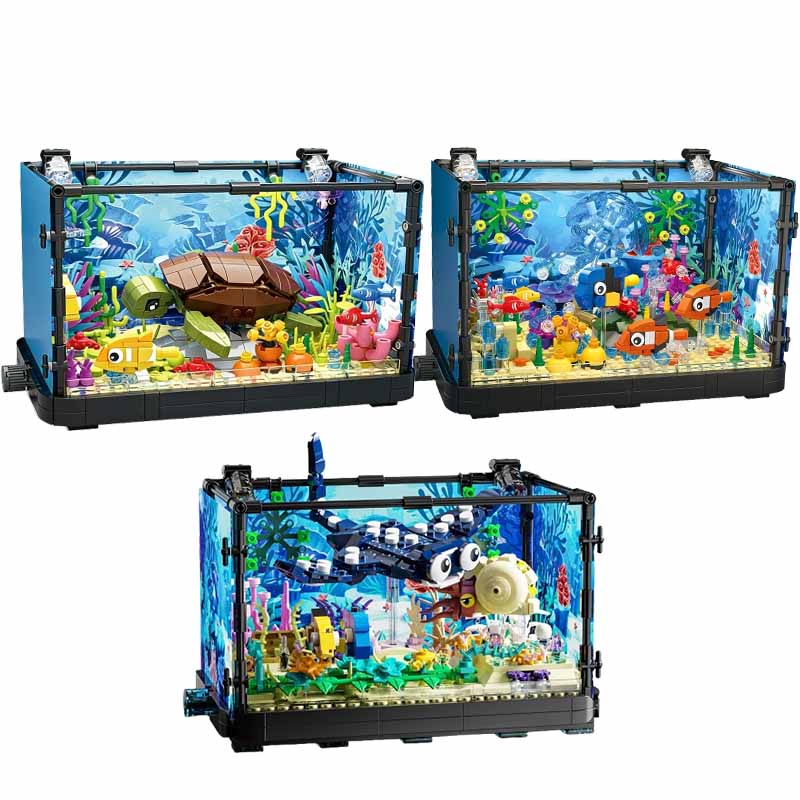 Fish Tank Building Block Set w – Aquarium Fish Fishing Bewertung und Preis