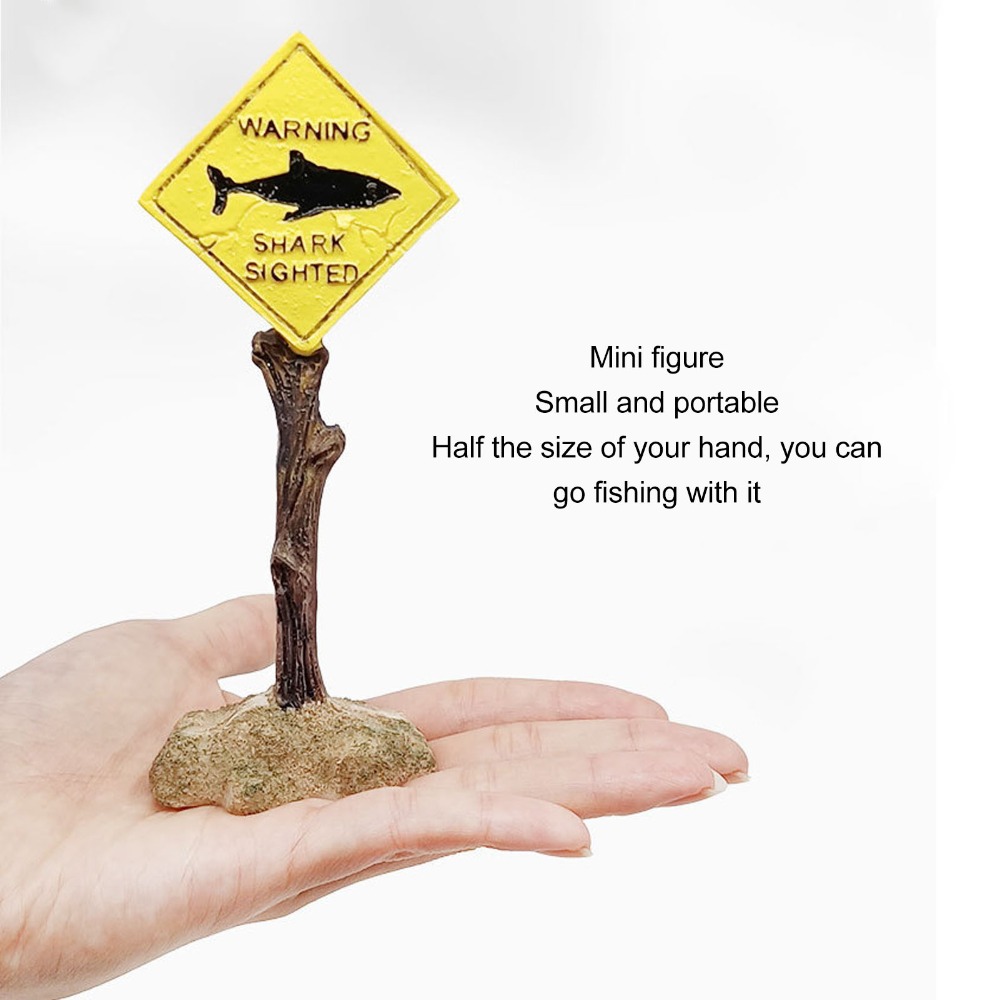 Resin Shark Warning Board Orna – Aquarium Fish Yellow Bewertung und Preis