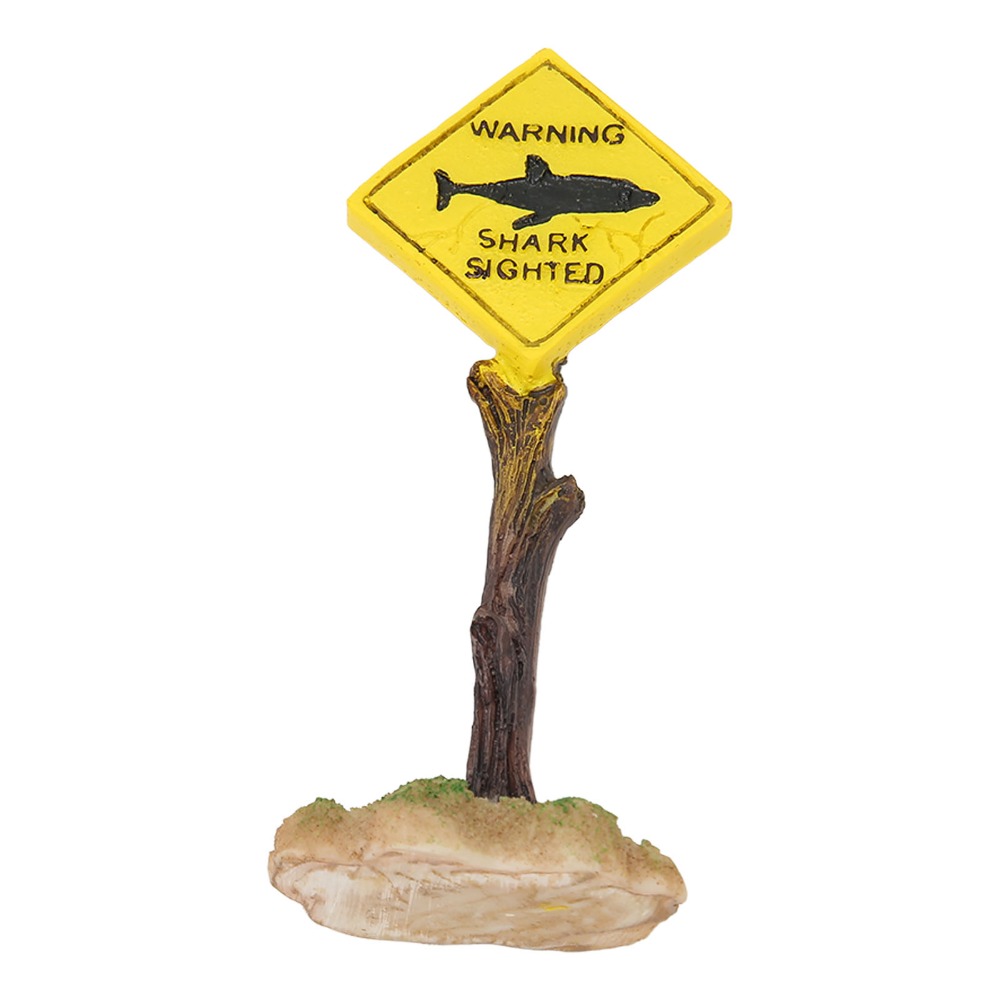 Resin Shark Warning Board Orna – Aquarium Fish Yellow Bewertung und Preis