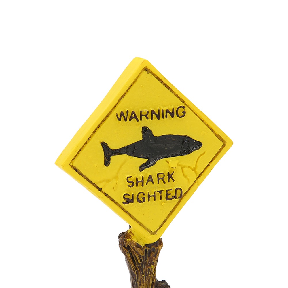 Resin Shark Warning Board Orna – Aquarium Fish Yellow Bewertung und Preis