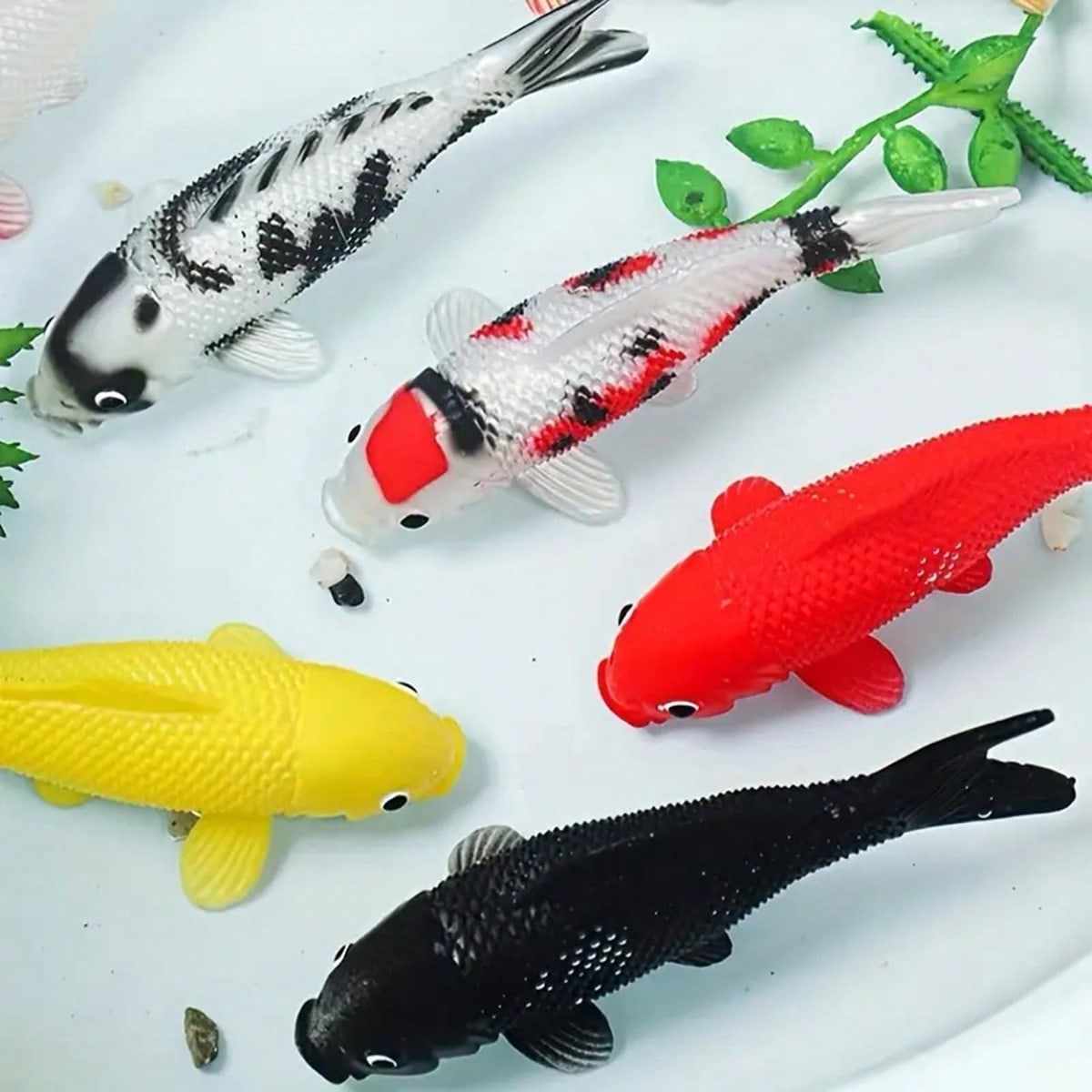 2pcs Colorful Artificial Koi F – Aquarium Fish Yellow Bewertung und Preis